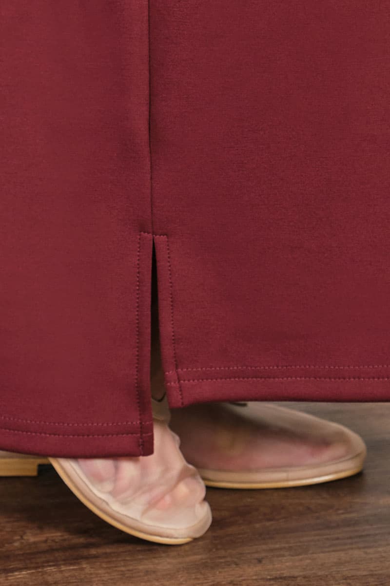 Atalya Pencil Skirt 2.0 - Deep Wine - Image 5