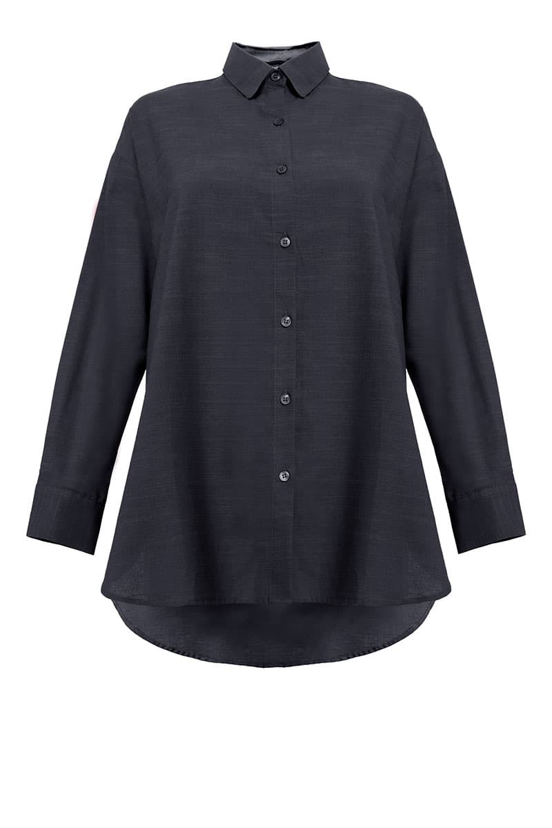 Conrad Front Button Shirt - Black - Image 2