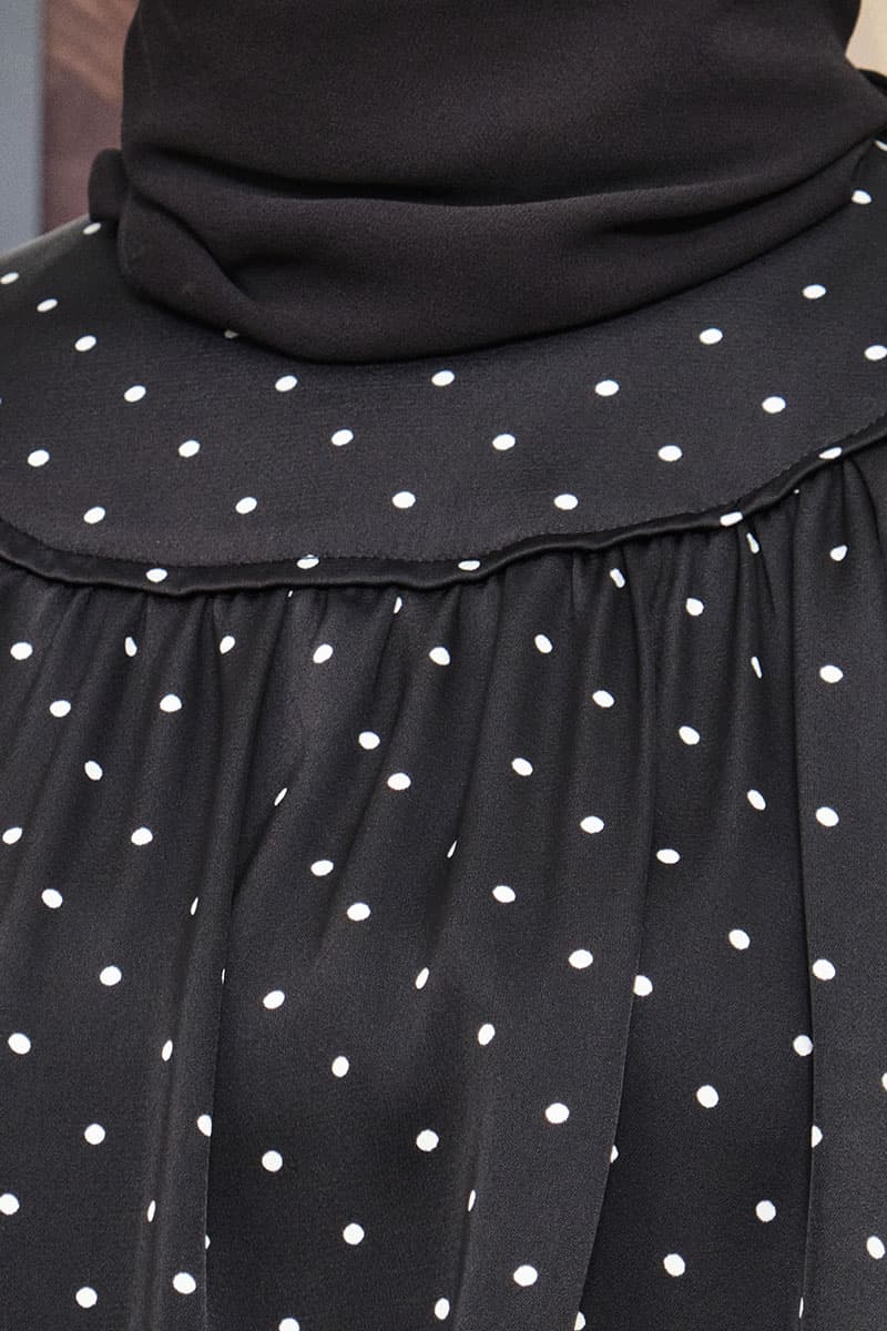 Bradley Flared Blouse - Black Polka - Image 5