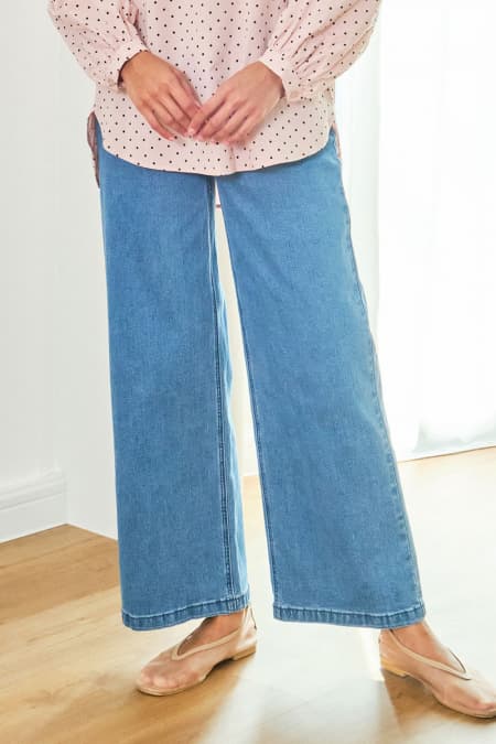 COTTON Coventry Straight Cut Jeans - Medium Wash