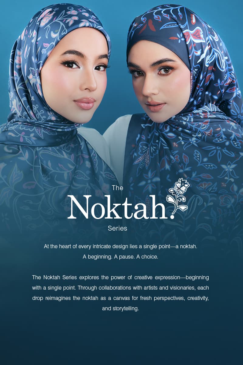 Aurelia Satin Rectangle Headscarf - Eclipse - Image 4