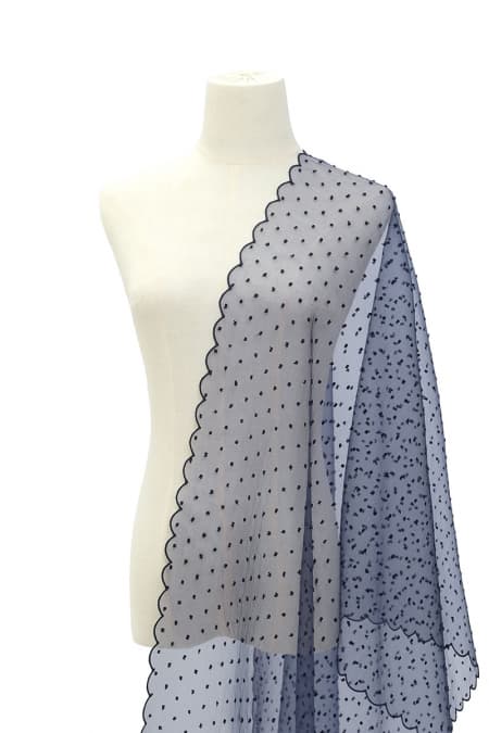 Anindya Scallop Selendang - Midnight