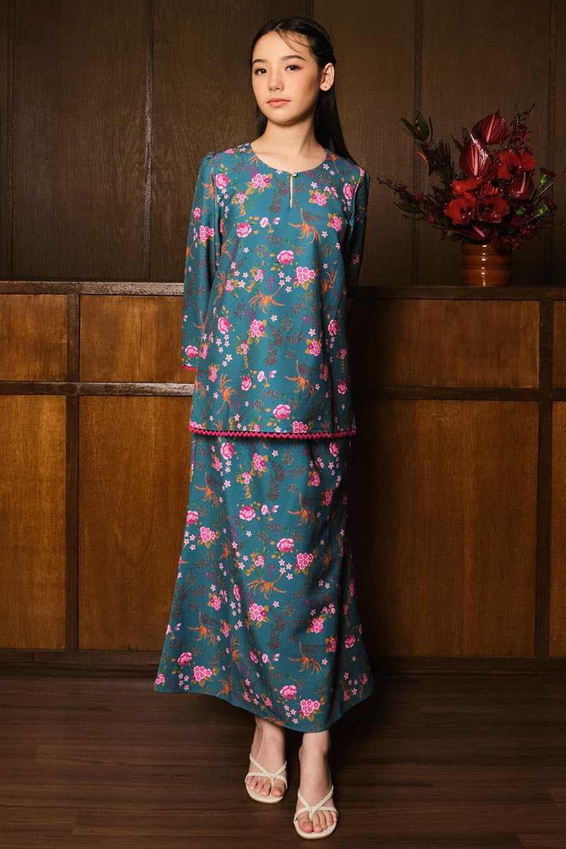 KIDS Andalan Set - Emerald Print - Image 1