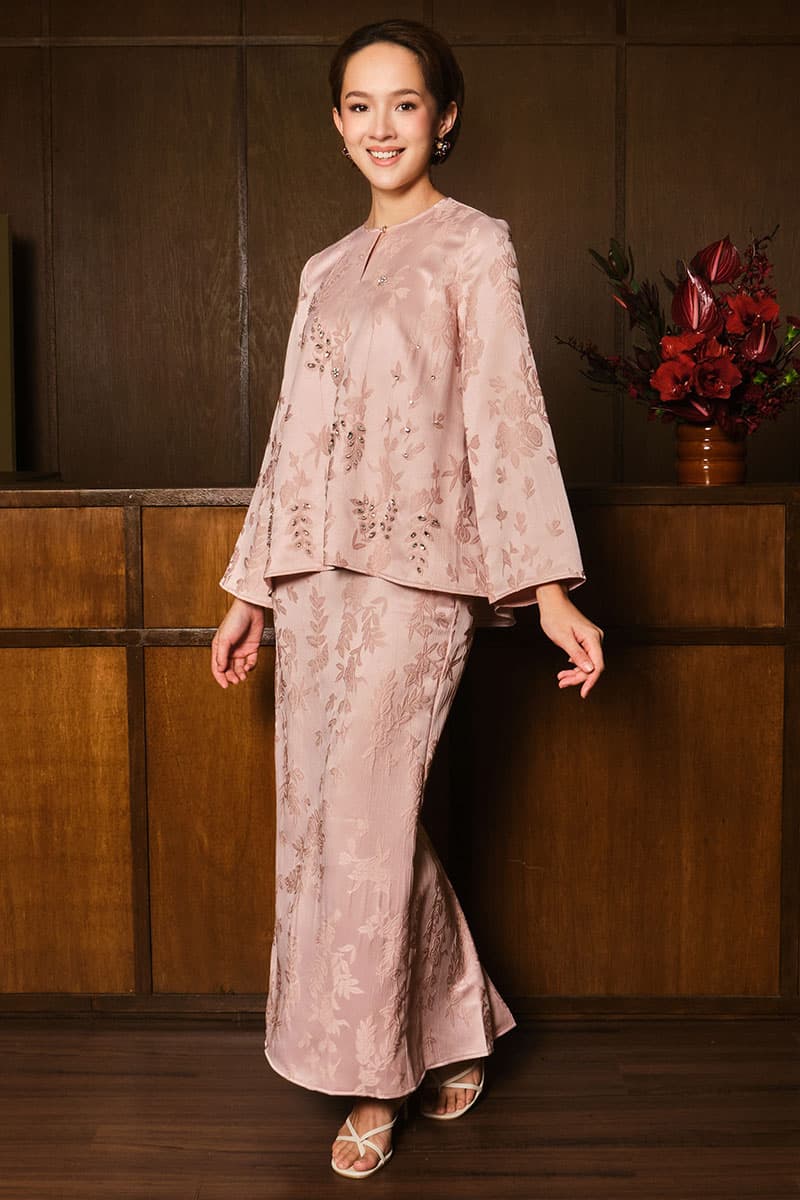 Jelita Blouse & Skirt - Dusty Pink - Image 3