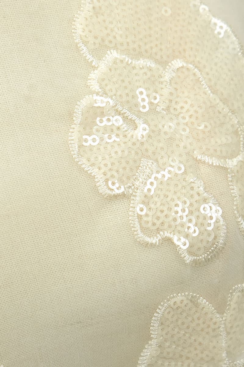 Kalsandra Sequin Selendang - Ivory - Image 2