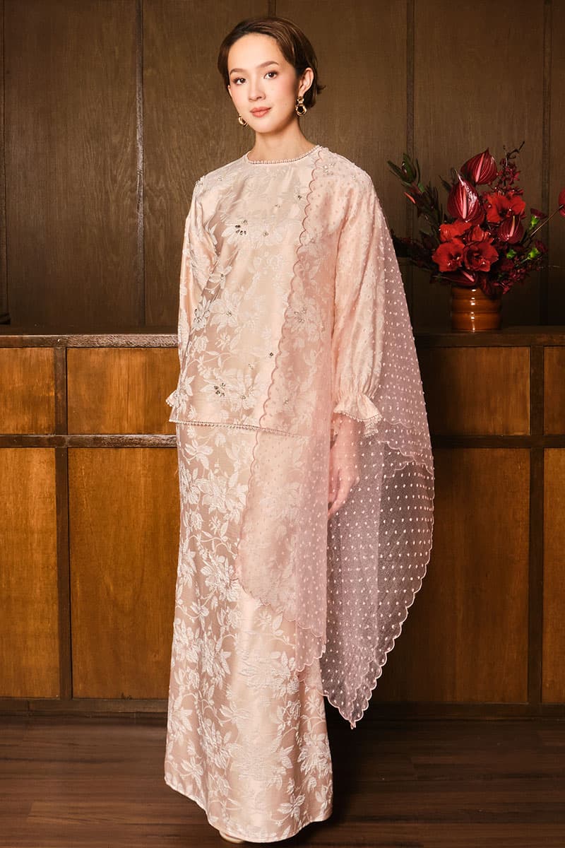 Rona Blouse & Skirt - Blush - Image 1