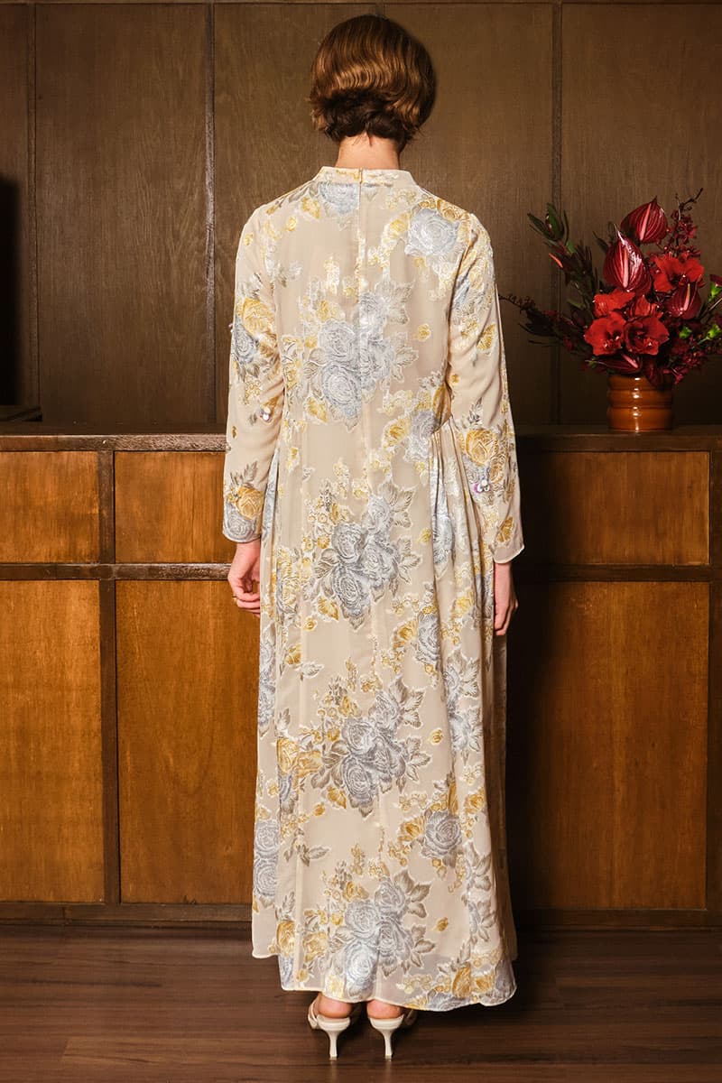 Darmita Dress - Beige/Yellow Floral - Image 4