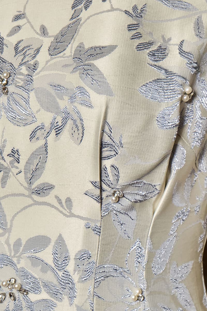 Aruna Blouse & Skirt - Silver/Blue - Image 5