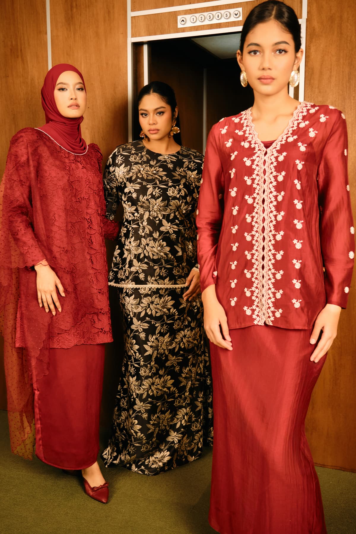 Aruna Blouse & Skirt - Black/Beige - Image 7