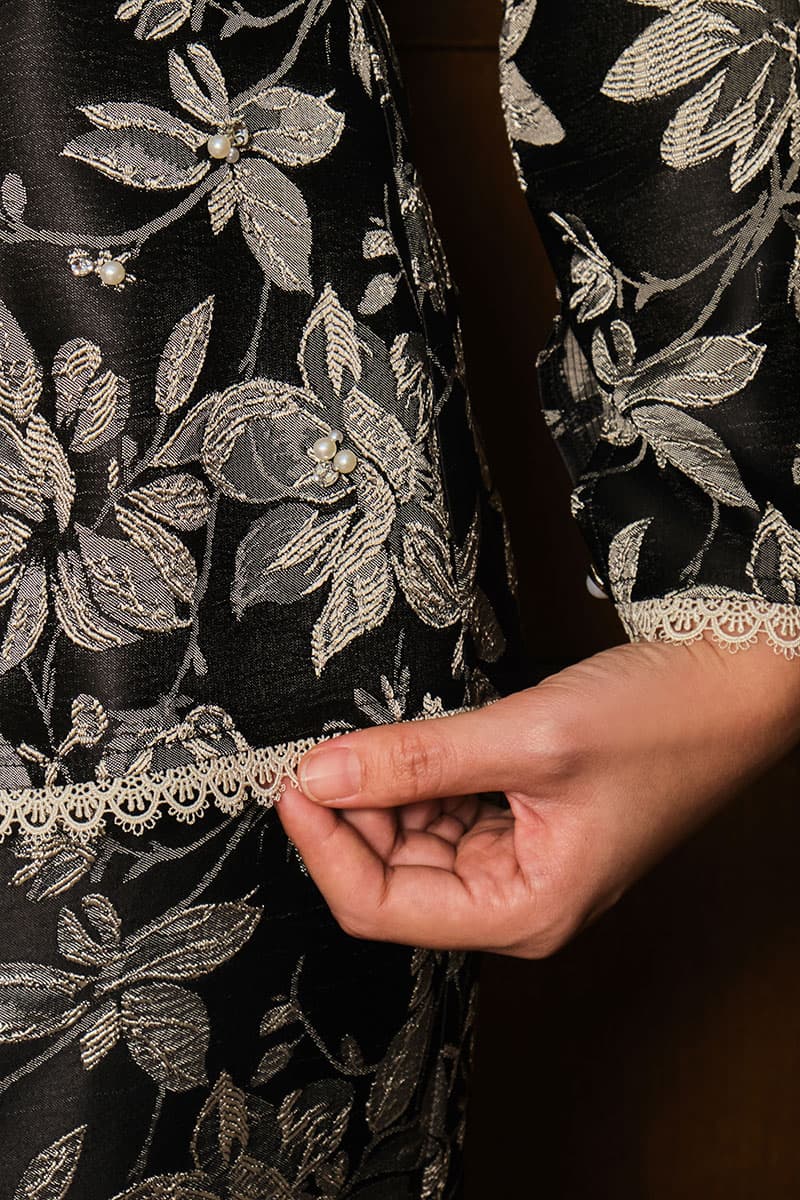 Aruna Blouse & Skirt - Black/Beige - Image 6