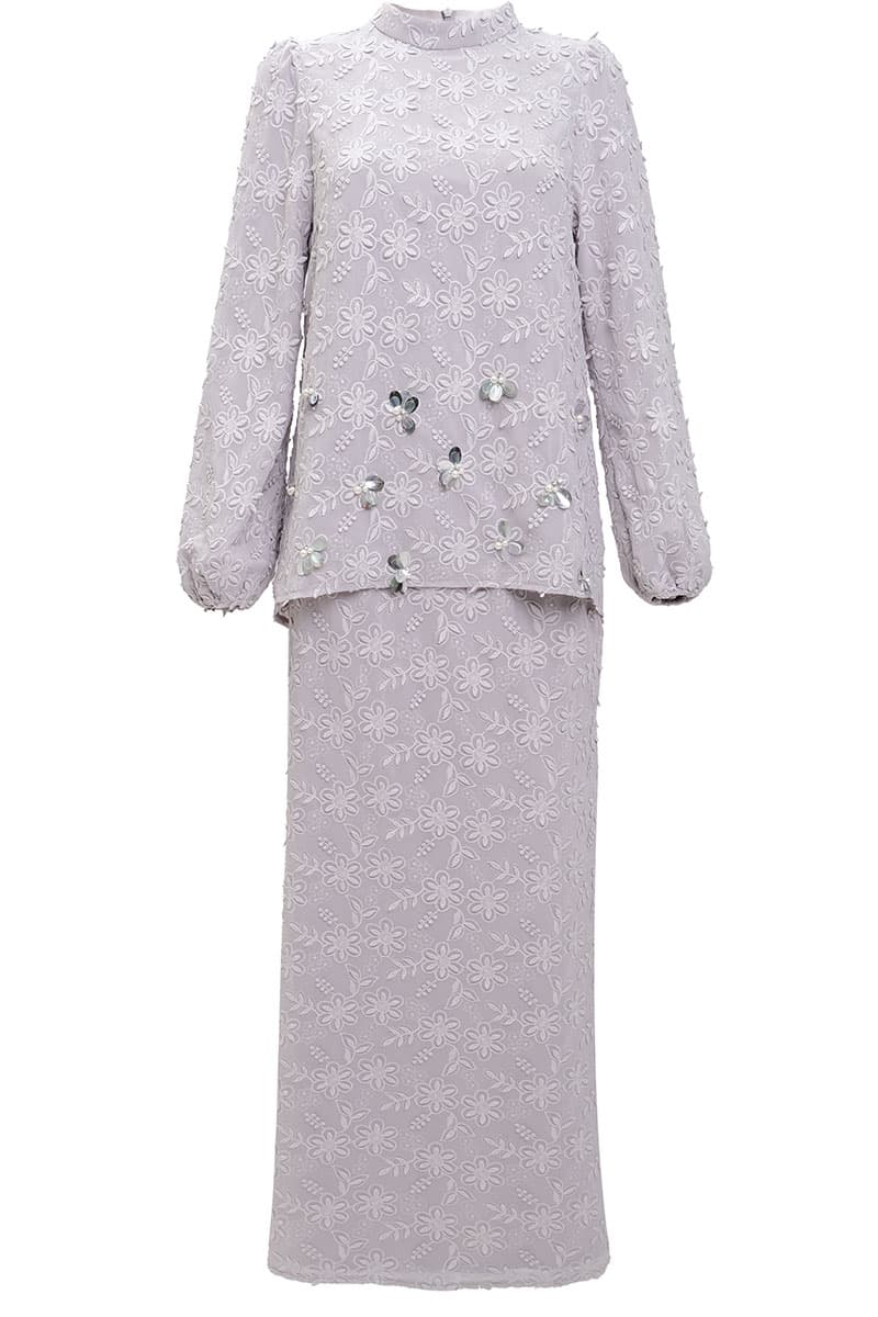 Surendra Blouse & Skirt - Lavender Ice - Image 2