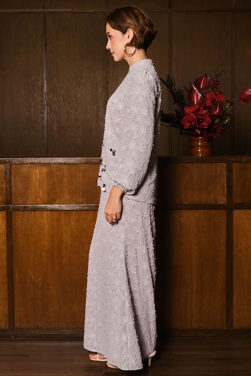 Surendra Blouse & Skirt - Lavender Ice - Image 3