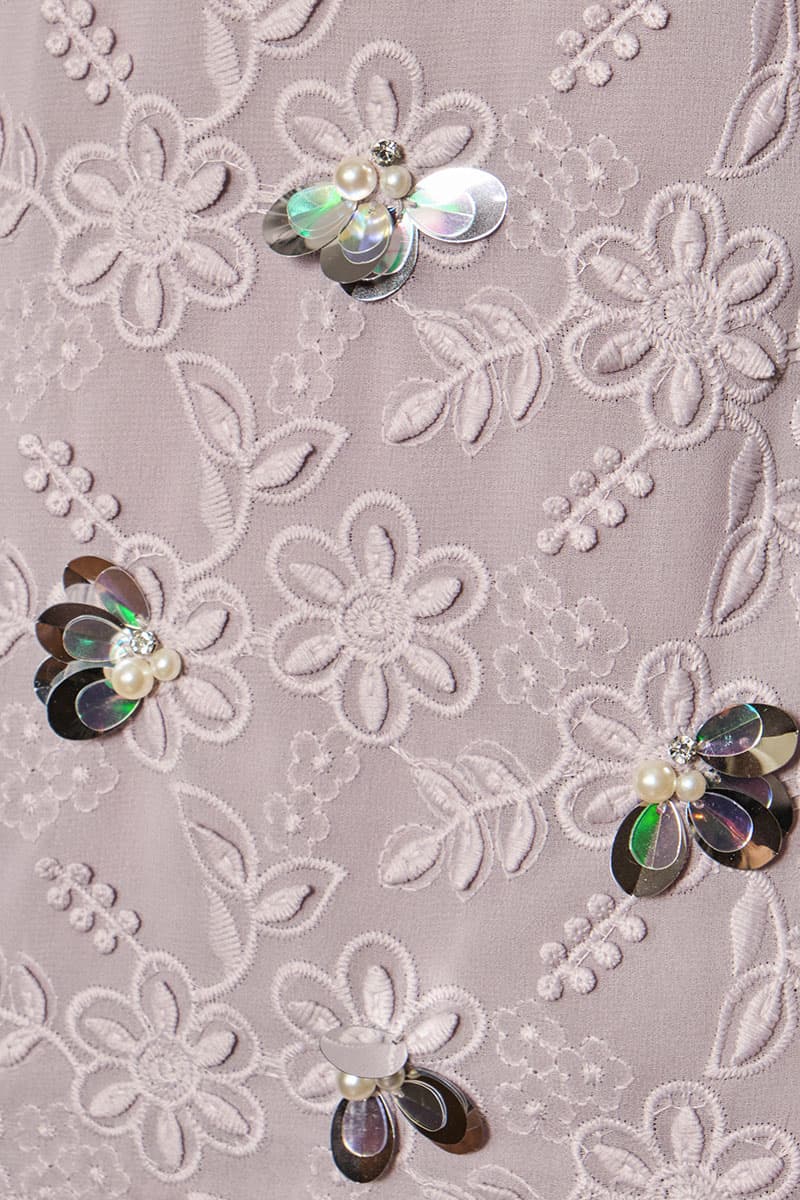 Surendra Blouse & Skirt - Lavender Ice - Image 6