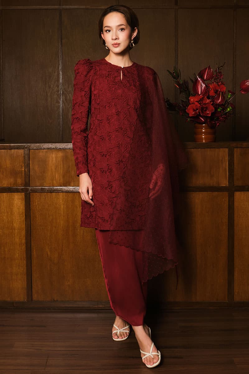 Devandra Blouse & Skirt - Cordovan - Image 1
