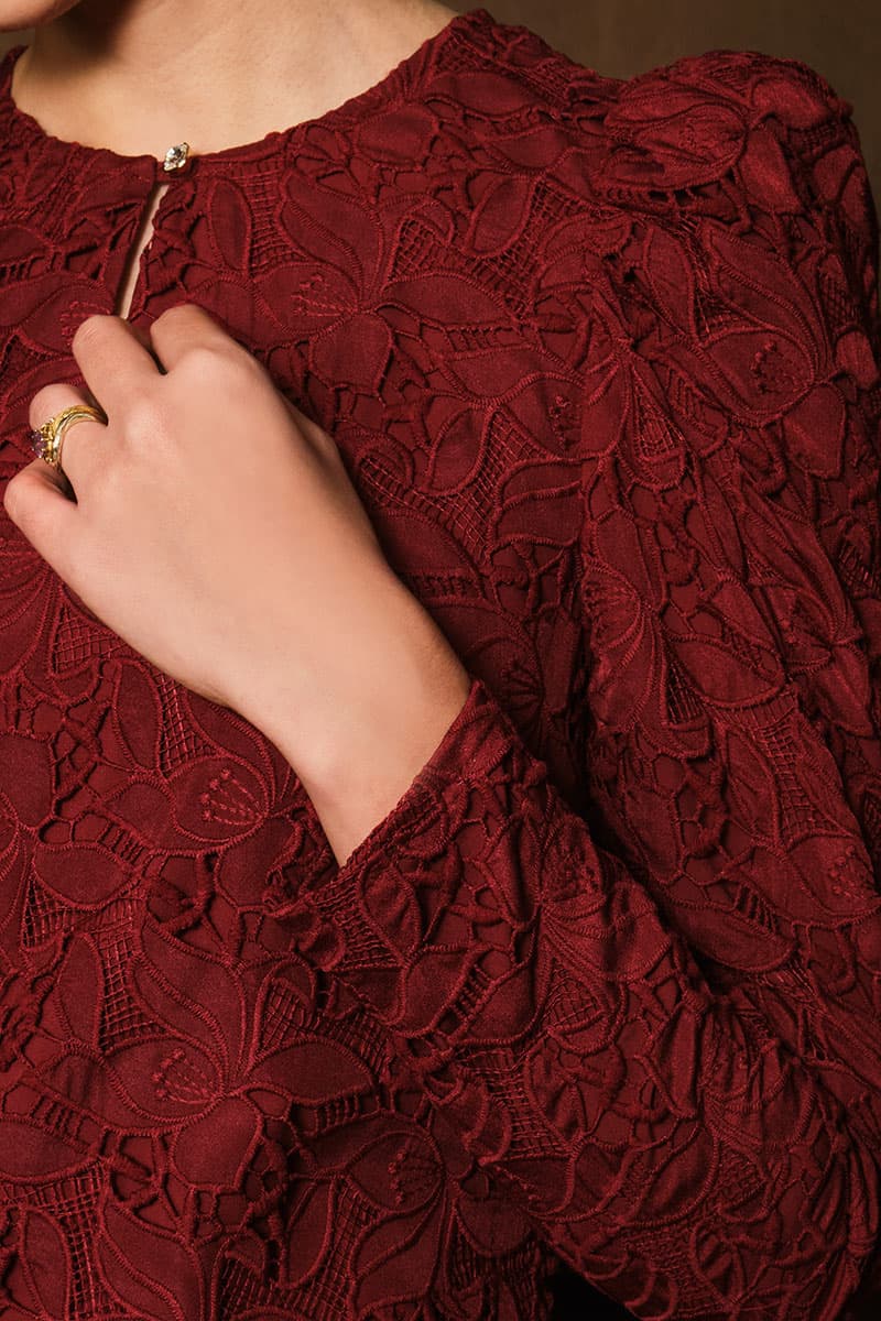 Devandra Blouse & Skirt - Cordovan - Image 6