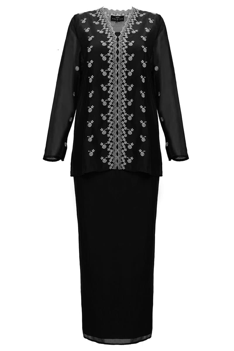 Nawildra Blouse & Skirt - Black - Image 2