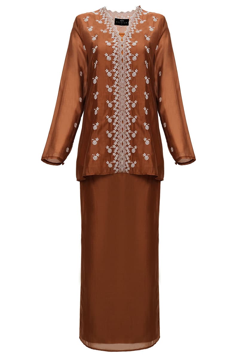 Nawildra Blouse & Skirt - Cinnamon - Image 2