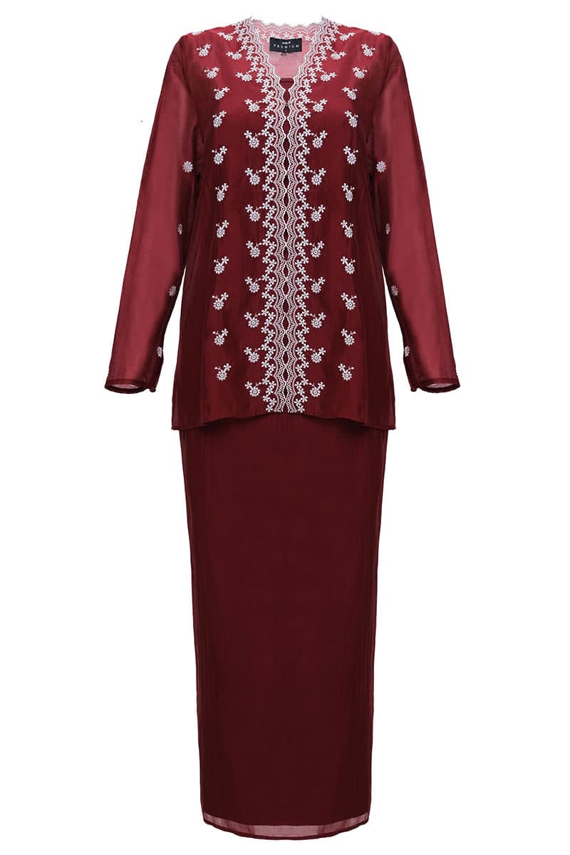 Nawildra Blouse & Skirt - Cordovan - Image 2