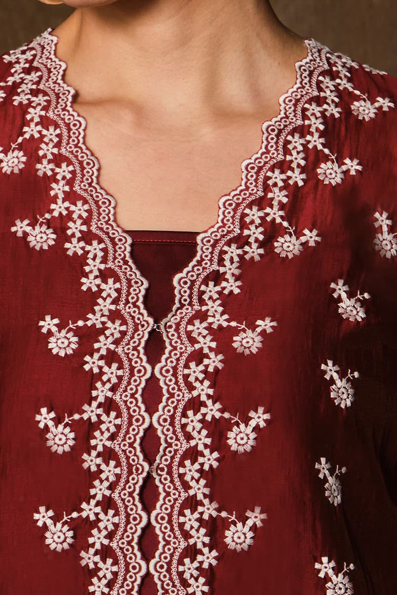 Nawildra Blouse & Skirt - Cordovan - Image 5