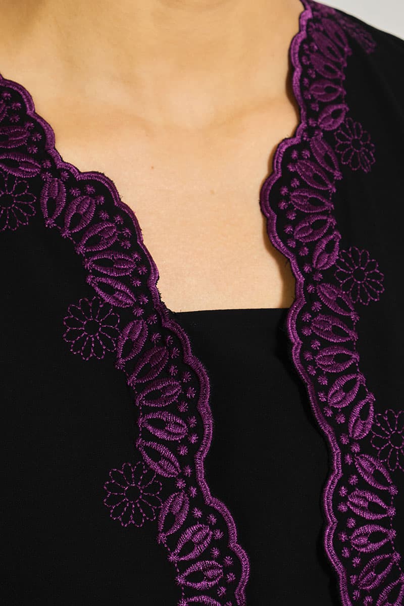 Inang Blouse & Skirt - Black/Black Print - Image 5