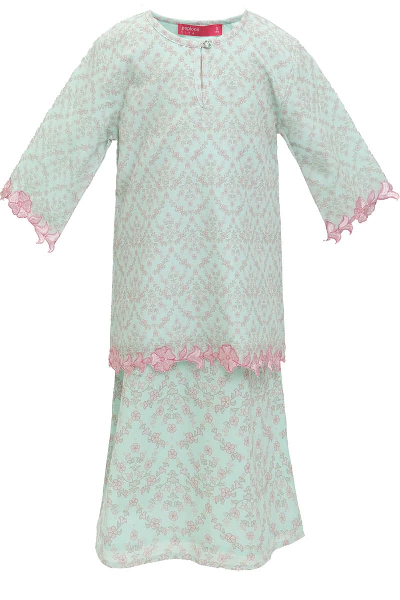 KIDS Ayuna Set - Mint/Pink - Image 2