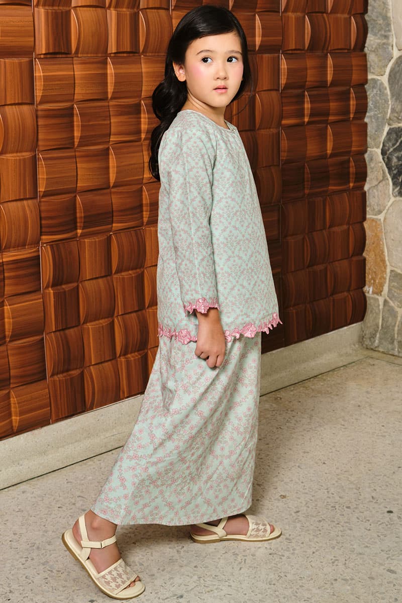 KIDS Ayuna Set - Mint/Pink - Image 3