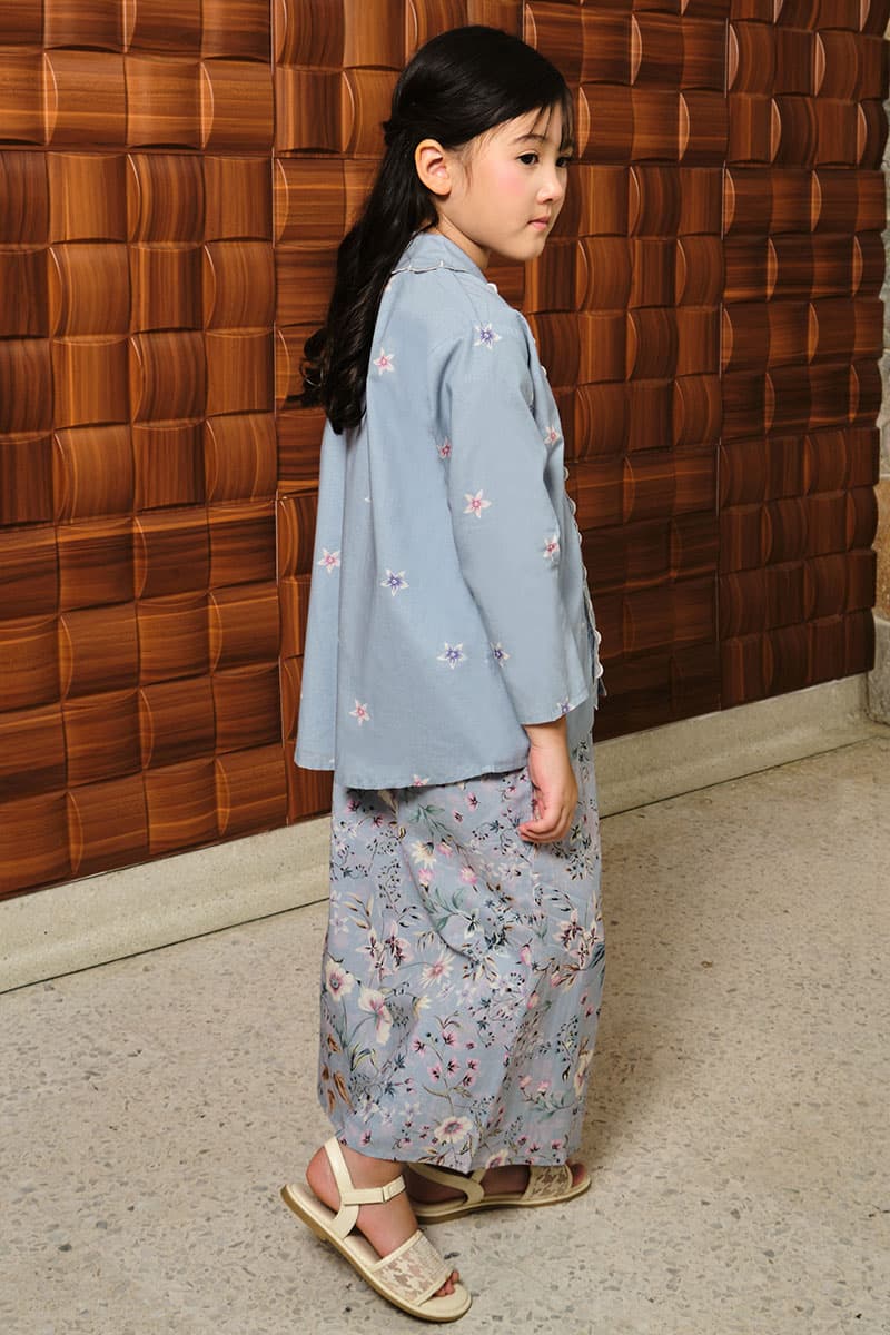 KIDS Dhiyara Set - Blue Bell - Image 3