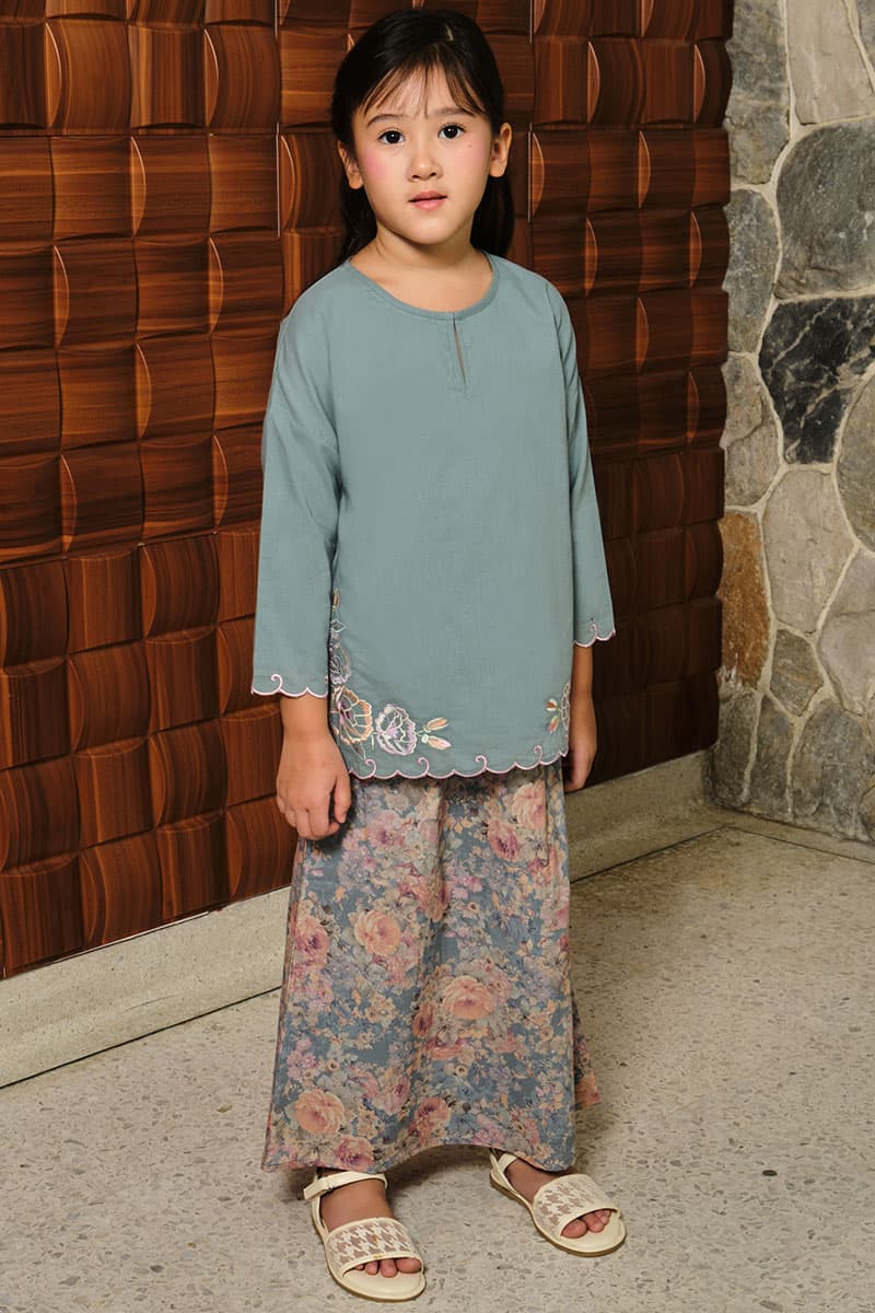 KIDS Khawla Set - Dusty Aqua - Image 1