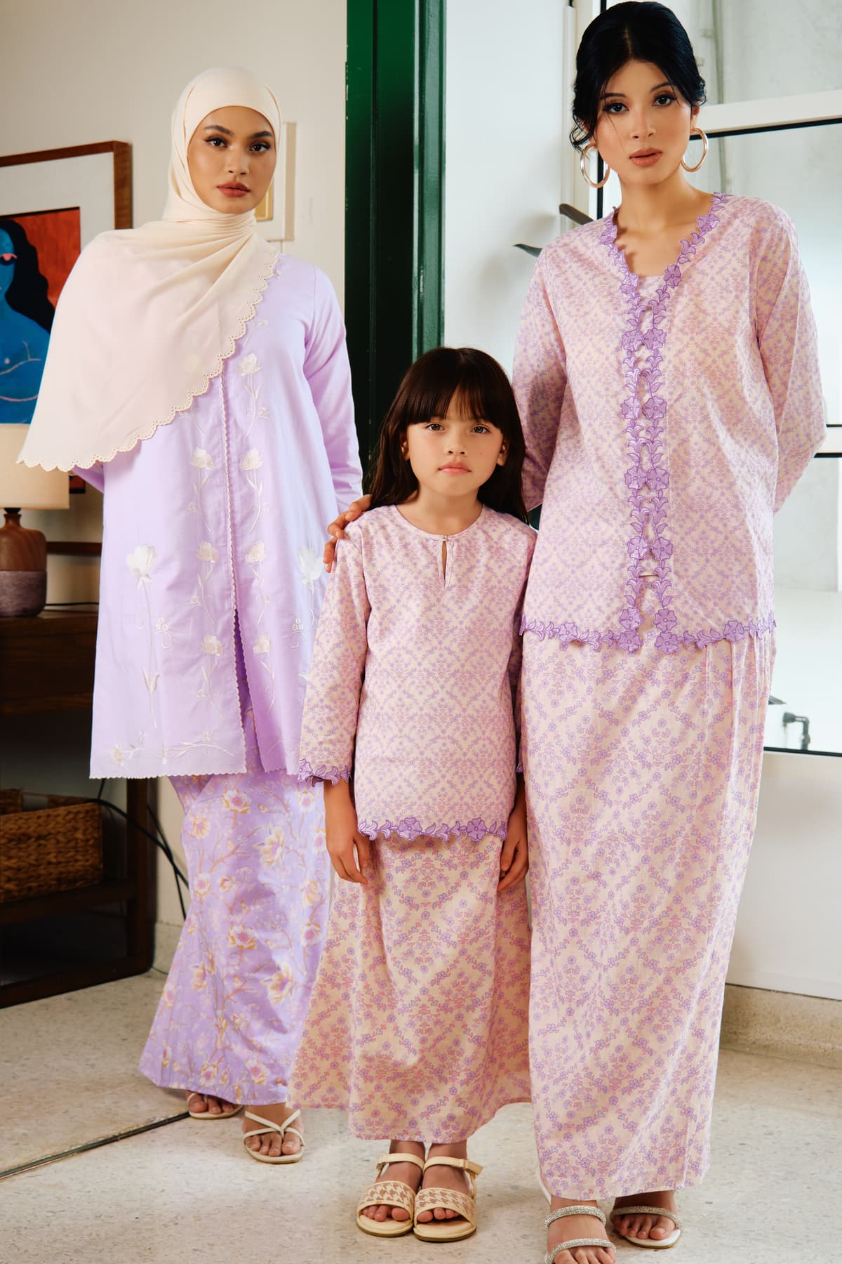 COTTON Larasti Blouse & Skirt - Lilac - Image 8