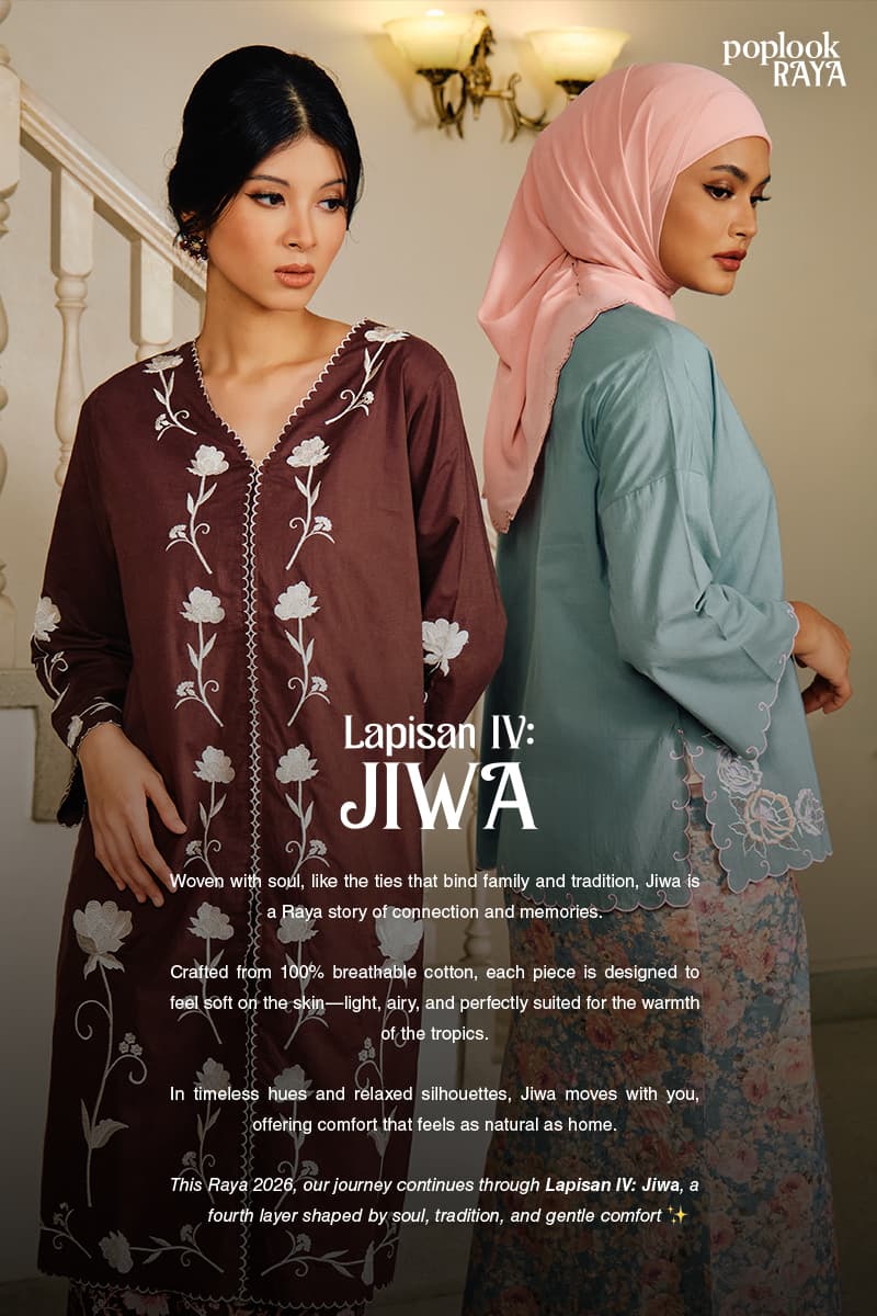 COTTON Larasti Blouse & Skirt - Lilac - Image 9