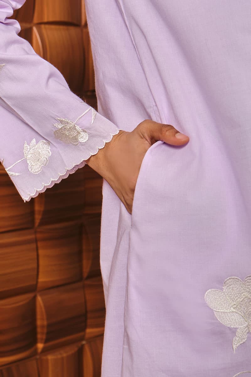 COTTON Larasti Blouse & Skirt - Lilac - Image 5