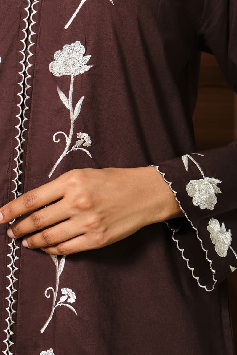 COTTON Larasti Blouse & Skirt - Dark Cocoa - Image 6