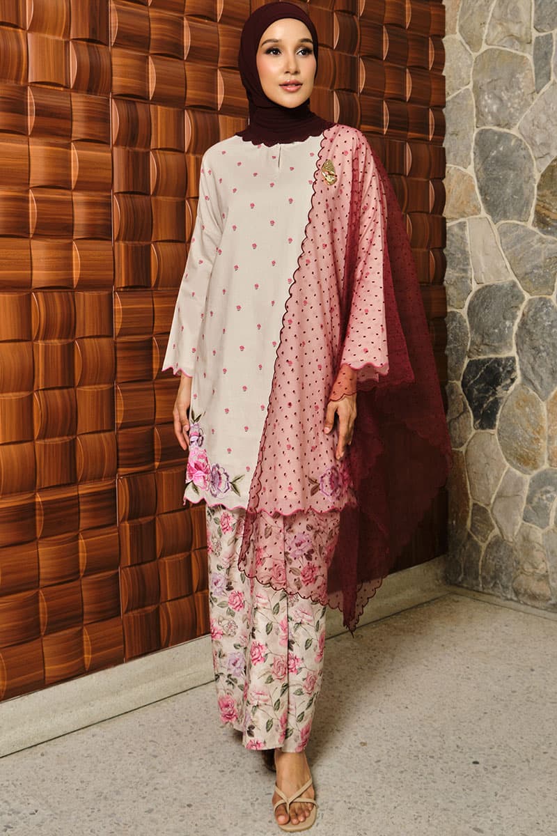 COTTON Manora Blouse & Skirt - Ecru - Image 1
