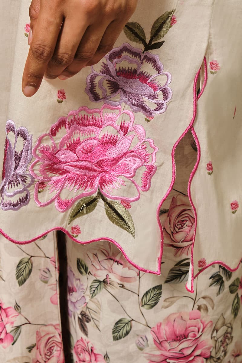 COTTON Manora Blouse & Skirt - Ecru - Image 5