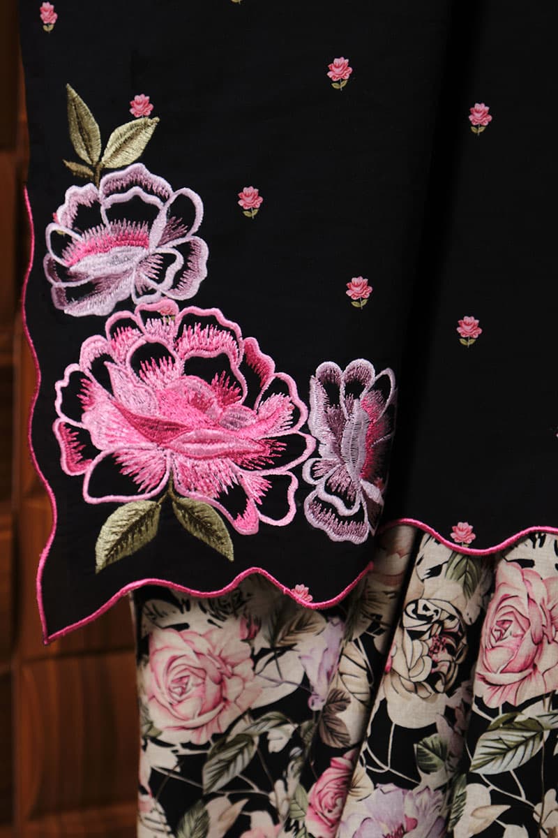 COTTON Manora Blouse & Skirt - Black - Image 5