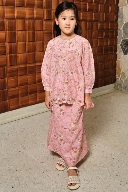 KIDS Rukma Set - Pink Blossom