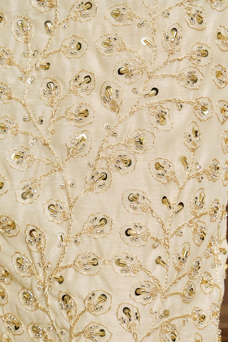 PRE-ORDER COTTON Ranindra Blouse & Skirt - Champagne - Image 5