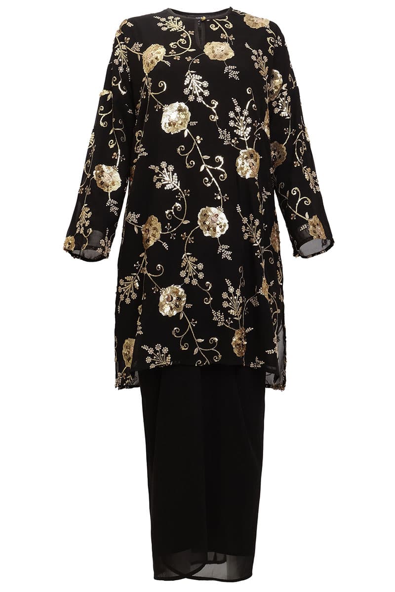 PRE-ORDER Salarinda Blouse & Skirt - Black - Image 2