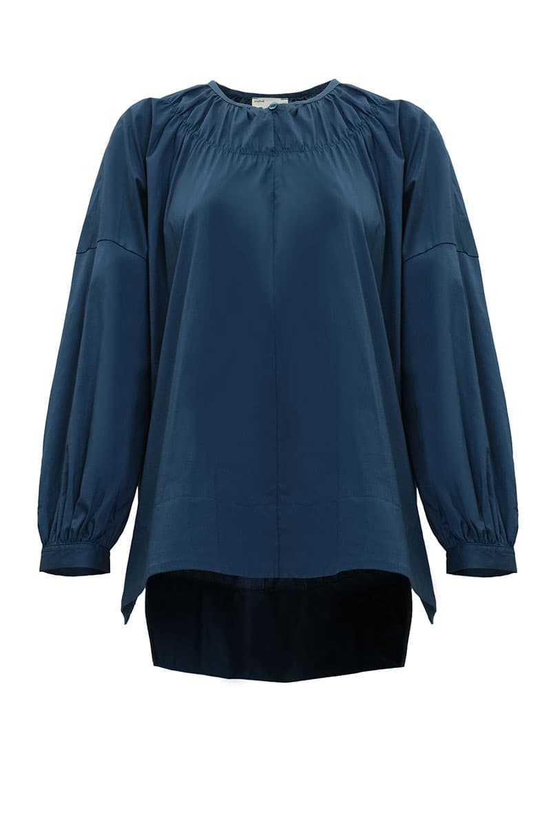 Daliah Drop Shoulder Blouse - Teal - Image 2