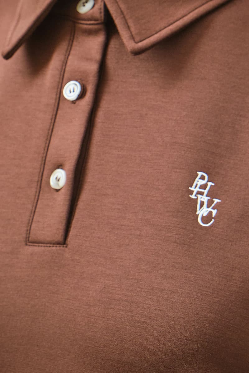 Victor Drop Shoulder Polo Shirt - Pinecone - Image 5