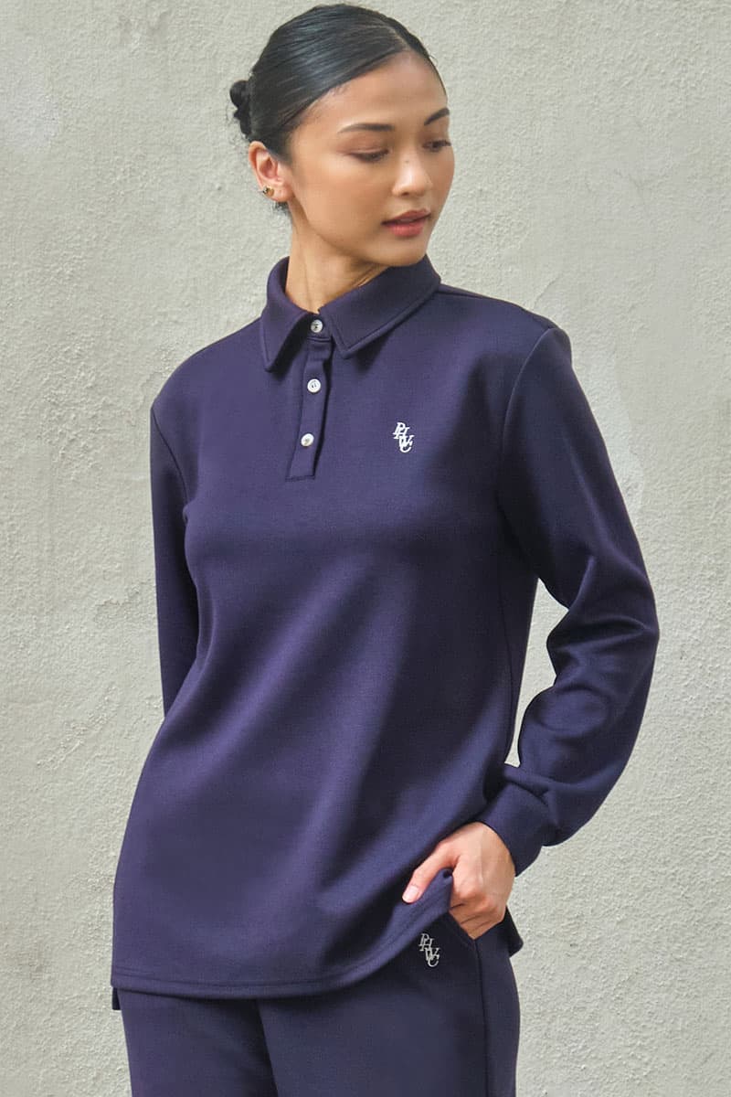 Victor Drop Shoulder Polo Shirt - Eclipse - Image 1