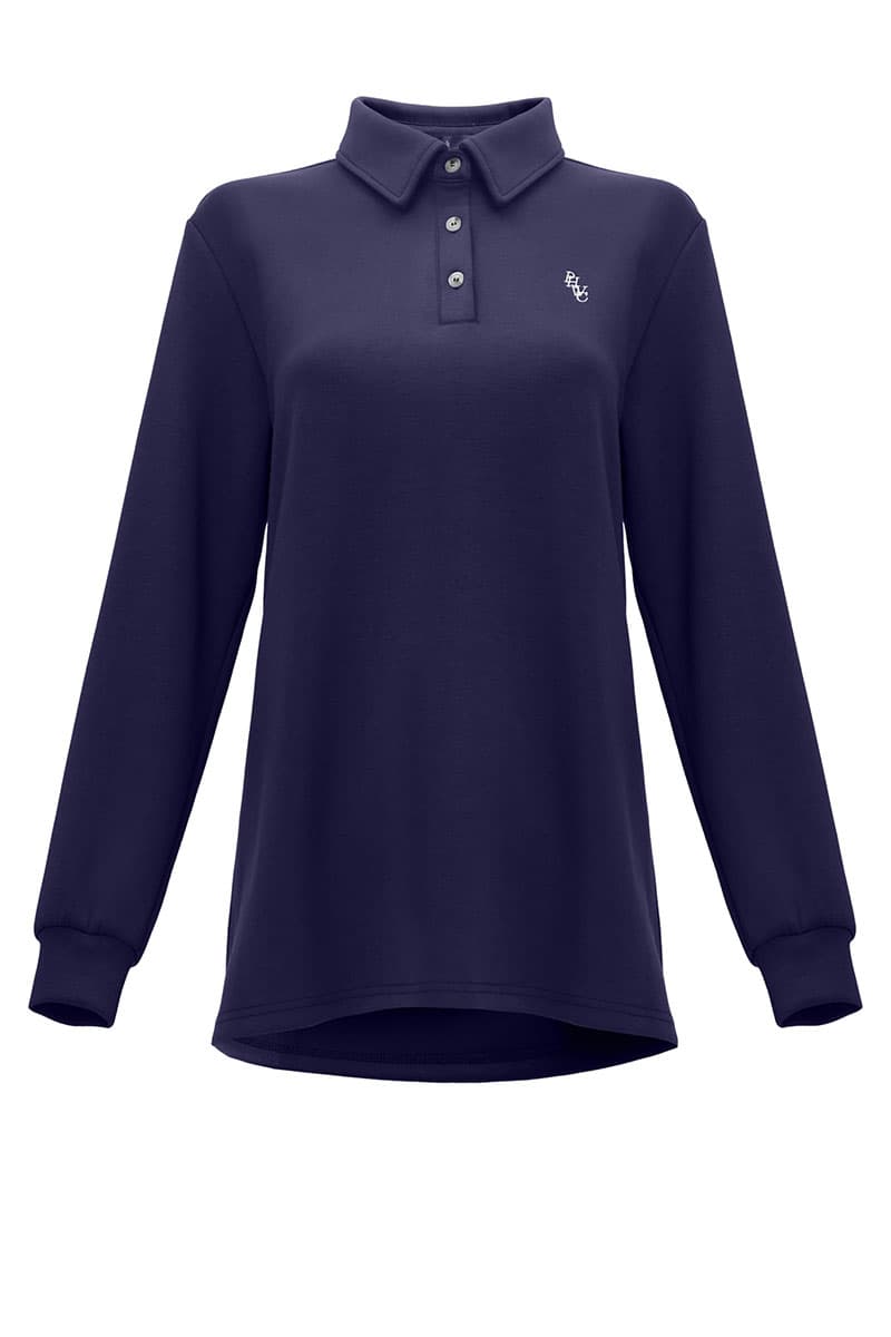 Victor Drop Shoulder Polo Shirt - Eclipse - Image 2