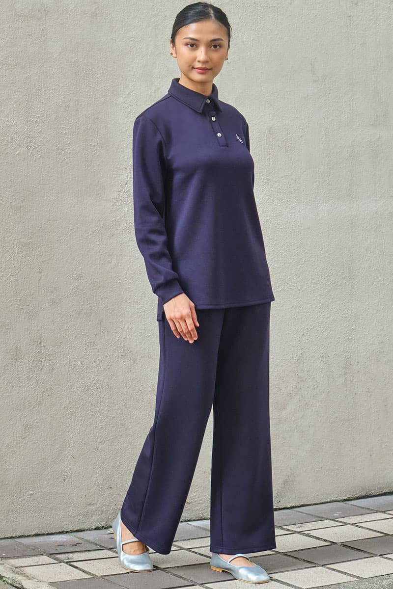 Victor Drop Shoulder Polo Shirt - Eclipse - Image 3
