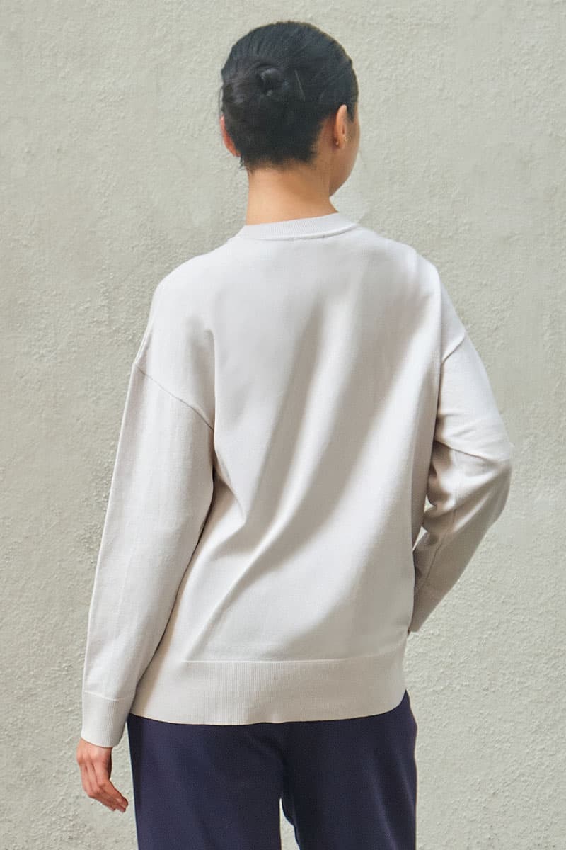 League Drop Shoulder Sweatshirt - Silver - Image 4