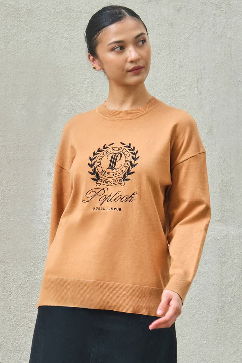 League Drop Shoulder Sweatshirt - Brown Sugar - Image 1