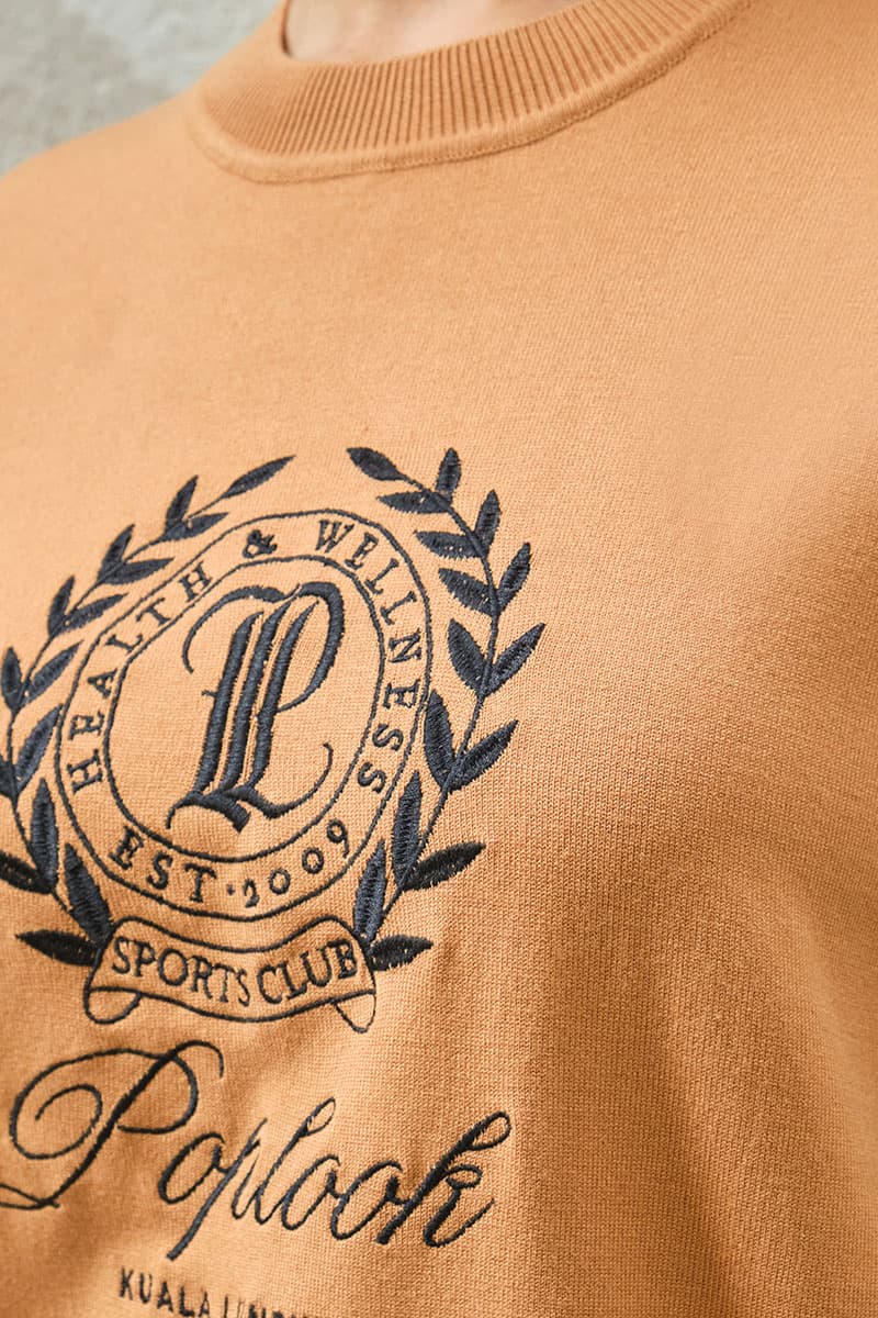League Drop Shoulder Sweatshirt - Brown Sugar - Image 5