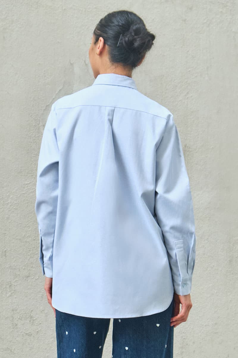 Elite Front Button Shirt - Powder Blue - Image 4