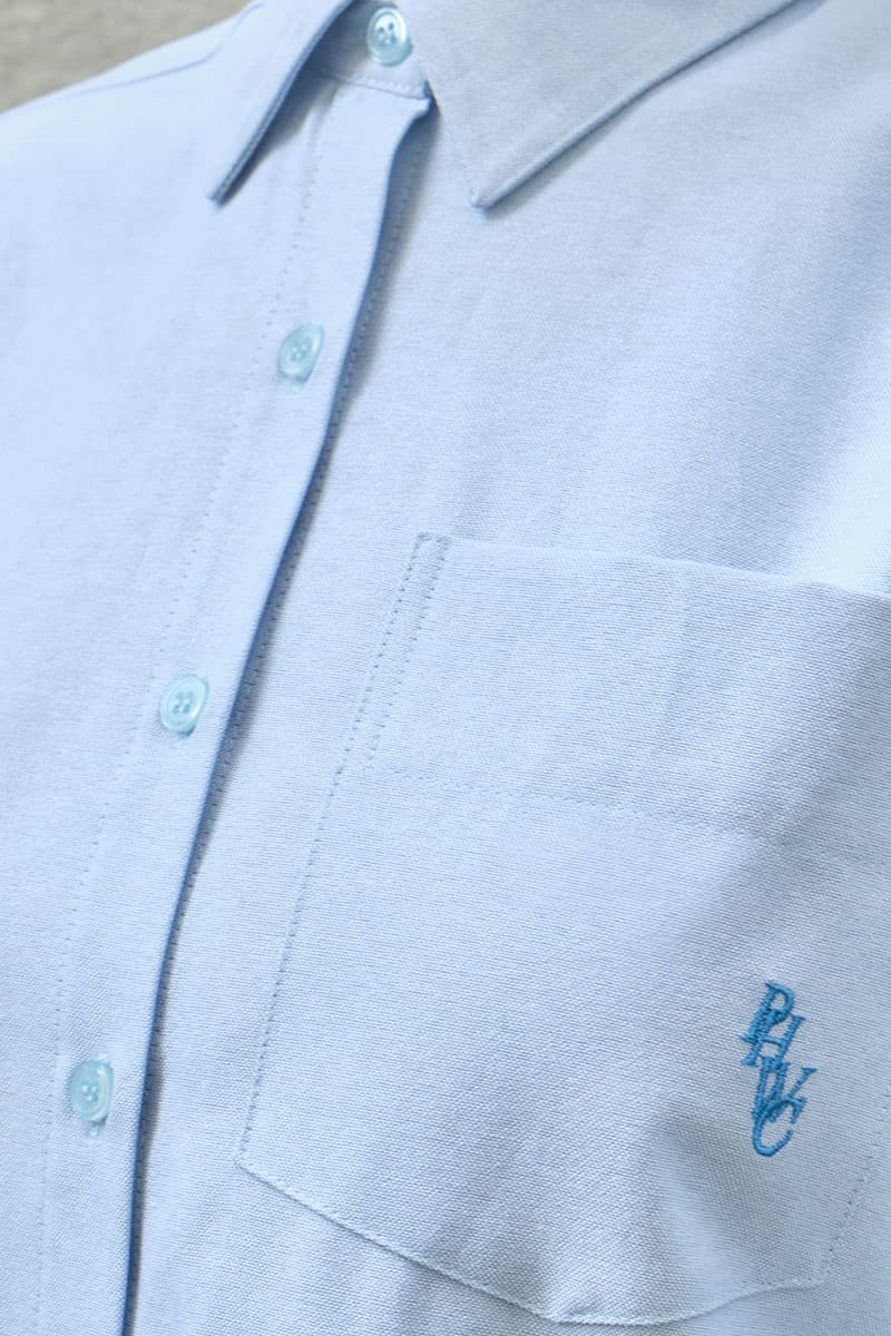 Elite Front Button Shirt - Powder Blue - Image 5