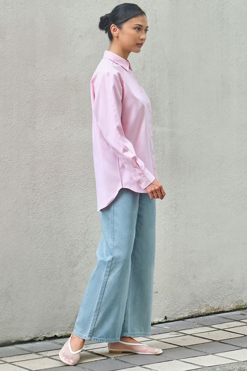 Elite Front Button Shirt - Taffy Pink - Image 3