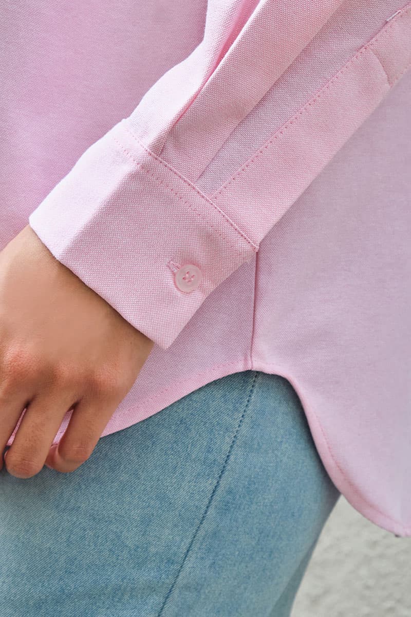 Elite Front Button Shirt - Taffy Pink - Image 6